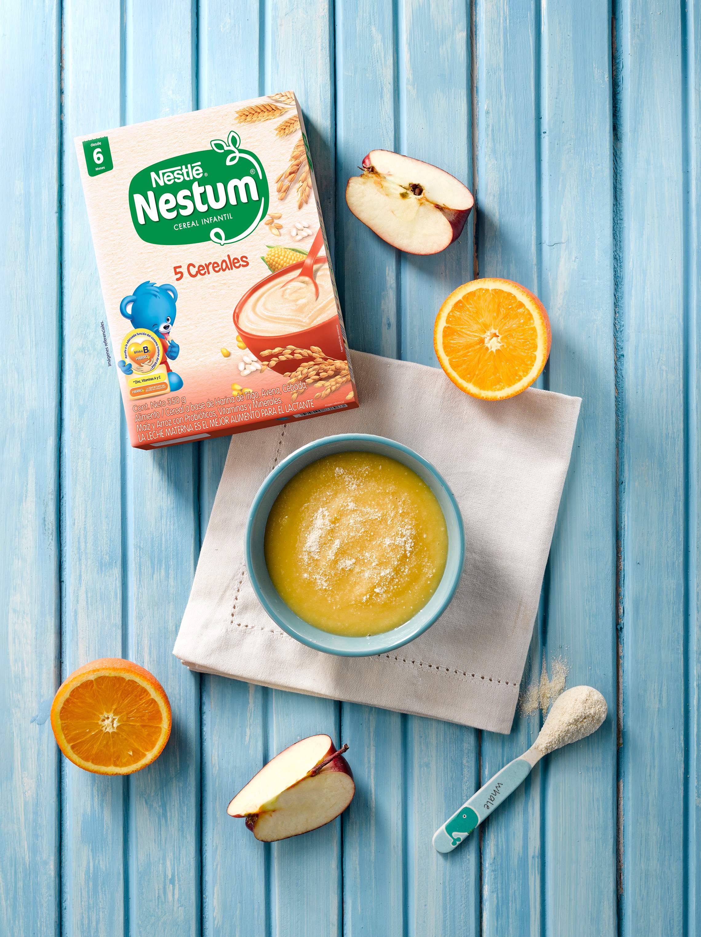 Papilla con frutas y NESTUM 5 Cereales| Nestlé Baby and Me