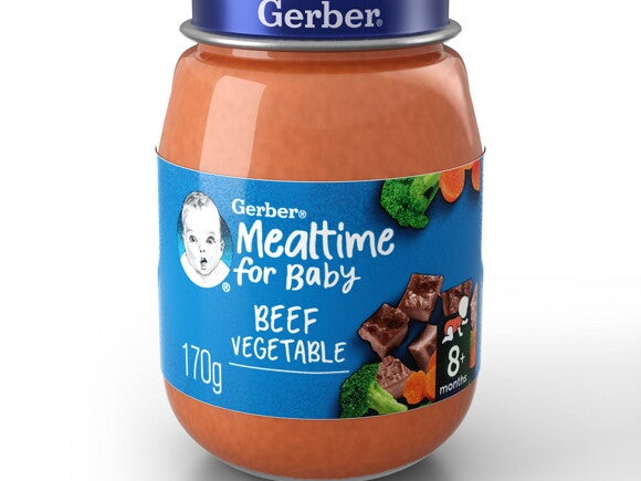 Compota - Puré GERBER de carne y verduras. Compota - Puré GERBER de carne y verduras.