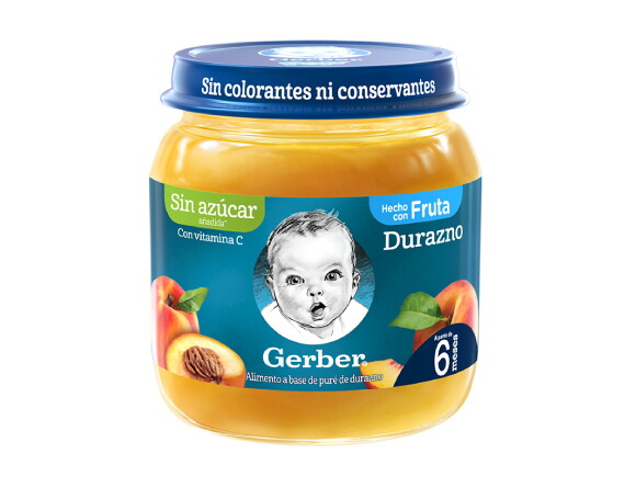 Puré GERBER® Compota de Durazno Puré GERBER® Compota de Durazno