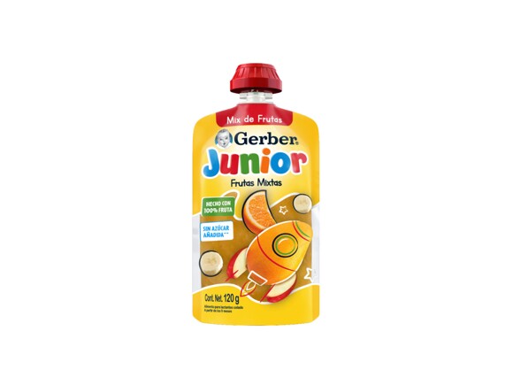 Puré GERBER Junior Frutas Mixtas Pouch 120g