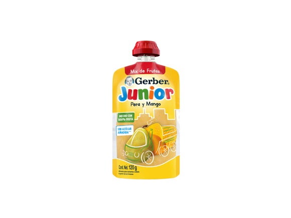 Puré GERBER Junior Pera Mango Pouch 120g