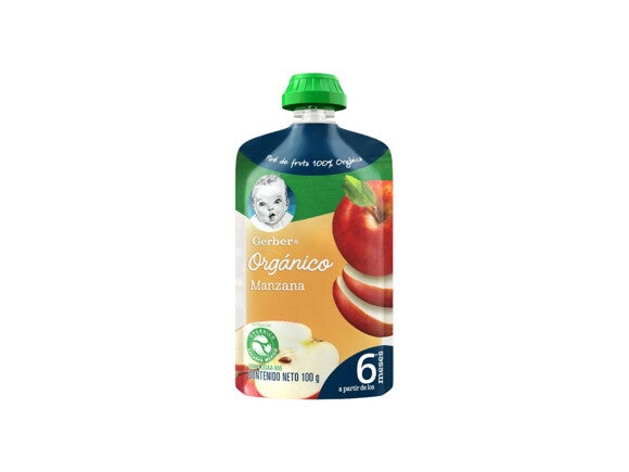 Puré GERBER Orgánico Manzana Pouch 100g Puré GERBER Orgánico Manzana Pouch 100g