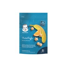 GERBER NutriPuffs Banana y Naranja Snack Infantil 42g