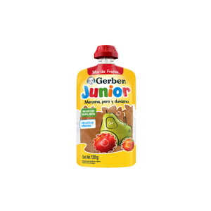 Puré GERBER Junior Manzana Pera Durazno Pouch 120g Puré GERBER Junior Manzana Pera Durazno Pouch 120g