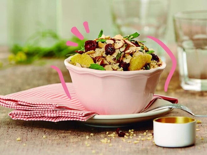 ensalada de quinoa y espinaca ensalada de quinoa y espinaca