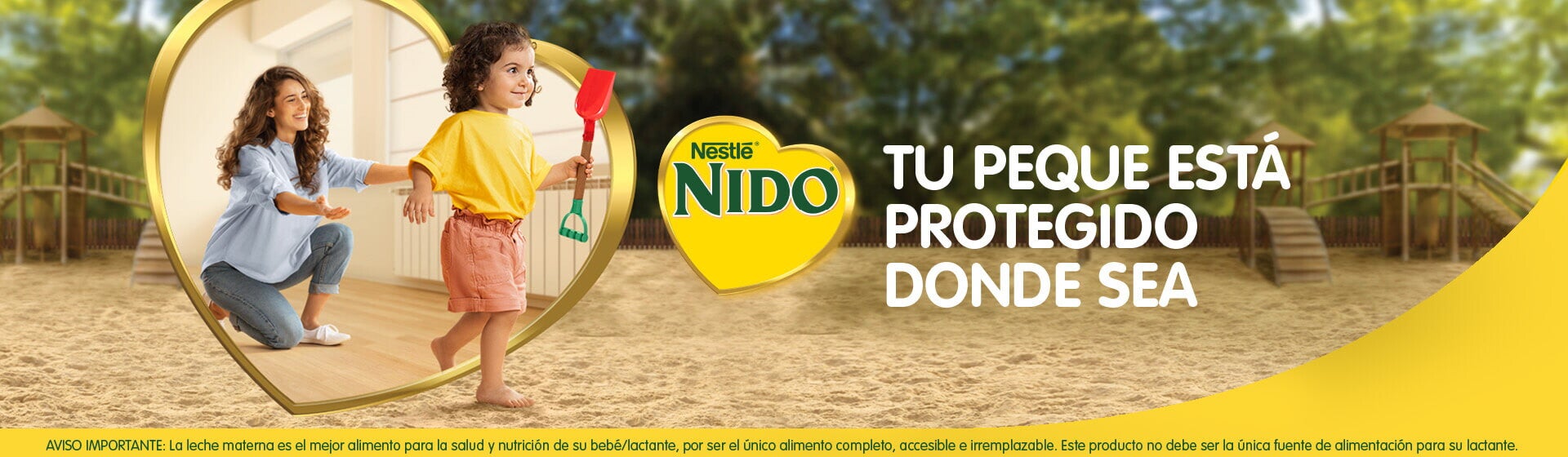 Con NIDO® tu peque está protegido donde sea